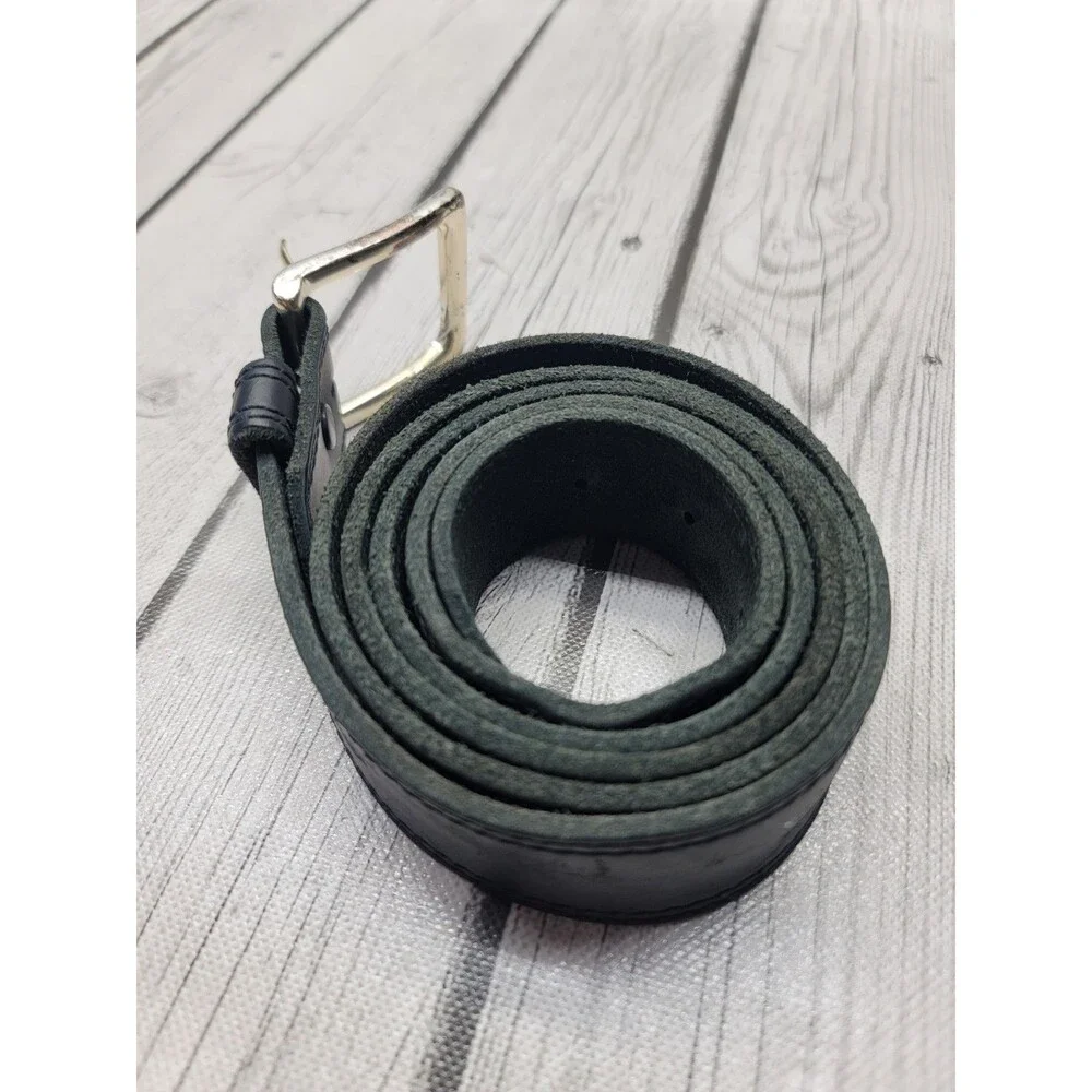 Red Wing Basic Work Belt Mens 46 Black Frontenac Leather Buckle USA Made 96523